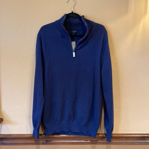NWT J CREW quarter zip sweater - Picture 1 of 3